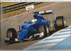 Motor Racing Marcus Ericsson signed 12x8 colour photo pictured driving for Sauber in Formula One