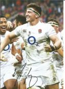 Rugby Tom Curran 12x8 signed colour photo pictured in action for England. Good Condition. All signed
