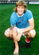 Football Rodney Marsh signed 16x12 colour photo pictured during his playing Days with Manchester