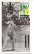 Cricket Sir Garfield Sobers signed FDI post card PM GPO Barbados Circulation Branch 23rd Nov 1966