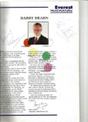Snooker Steve Davis signed programme Everest World Matchplay December 7-16 1989. Steve Davis, OBE is