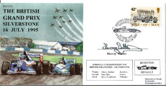 Motor Racing Murray Walker signed FDC The British Grand Prix Silverstone 16 July 1995, PM British