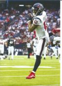 American Football Kenny Stills 12x8 signed colour photo pictured in action for the Houston Texans.
