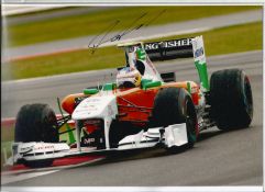 Motor Racing Paul Di Resta signed 12x8 colour photo pictured driving for Force India obtained in