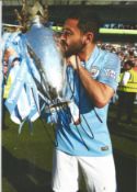 Football Bernardo Silva signed 12x8 colour photo pictured with the premier league trophy for