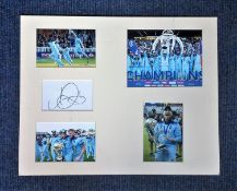 Cricket Jason Roy 20x16 mounted signature piece includes signed album and four superb colour