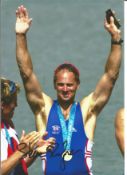 Olympics Sir Steve Redgrave 12x8 signed colour photo pictured after winning Gold at the 2000