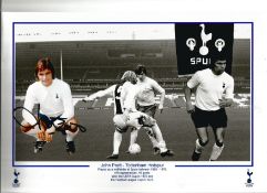 Football John Pratt signed 12x8 Tottenham Hotspur montage photo. John Pratt (born 26 June 1948 in