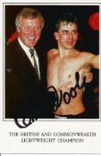 Boxing Carl Crook signed 6x4 colour photo. Carl Crook (born 10 November 1963, in Bolton) is an