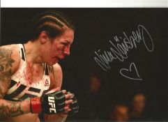 UFC Lina Lansberg 12X8 signed colour photo. Lina Lansberg (born 13 March 1982) is a Swedish