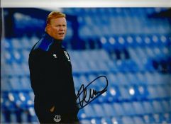 Football Ronald Koeman 12x8 signed colour photo pictured while Manager of Everton. Ronald Koeman (