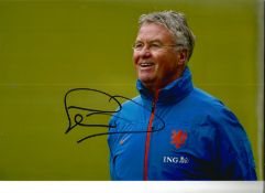 Football Guus Hiddink 12x8 signed colour photo pictured while manager of Holland. Guus Hiddink ;