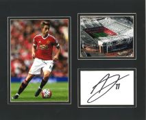 Football Adnan Januzaj 12x10 mounted signature piece includes two colour photos during his time with