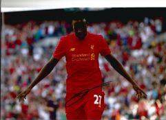 Football Divock Origi 12x8 signed colour photo pictured in action for Liverpool. Divock Okoth