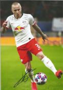 Football Angeliño signed 12x8 colour photo pictured in action for RB Leipzig while on loan from