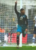 Football Rhian Brewster signed 12x8 colour photo pictured on loan playing for Swansea City. Good