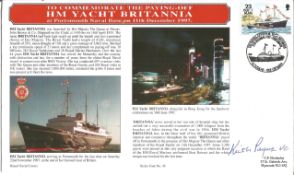 To Commemorate the Paying-Off HM Yacht Britannia at Portsmouth Naval base on 11th December 1997