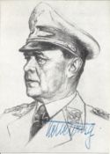 WW2 German General Kesselring signed 6 x 4 inch b/w photo. Good conditon. We combine postage on