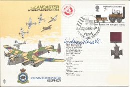 The Lancaster of the Battle of Britain Flight RAF Stafford Open Day 6th September 1975 signed FDC No