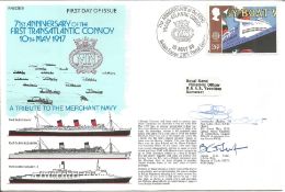 Cmdr Geoffrey T. Marr and Cpt B. G. Signed 71st Anniversary of the First Transatlantic Convoy 10th