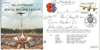 Multiple Victoria Cross winners 75th Anniversary of the British Legion multi signed FDC date stamp