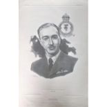 World War Two 24x16 Pencil Drawing print Flight Lieutenant Bill Reid VC limited edition of 1000.