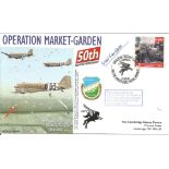 L/Cpl Stanley J Saunders signed flown Operation Market Garden 50th Anniversary FDC No 24 of 35.