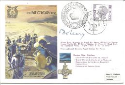 Pat O'Leary signed RAF escapers cover The Pat O'Leary Line RAFES SC22. 5F Belgium stamp postmarked