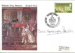 The Victoria Cross National Army Museum Group 5. No2 signed FDC date stamp 15th July 1970. Signed by