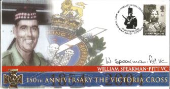 William Speakman-Pitt VC 150th Anniversary The Victoria Cross signed FDC No 219 of 300. Signed by