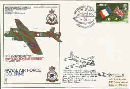 Royal Air Force Colerne 50th Anniversary of No2 Squadron RAF Regiment signed FDC date stamp 7th