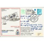 Signed flown RAF Henlow Air Force Day 31st May 1971 FDC. Flown in Nimrod Mk 1 XV 240 of No 201