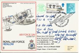 Signed flown RAF Henlow Air Force Day 31st May 1971 FDC. Flown in Nimrod Mk 1 XV 240 of No 201