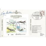 Viktor Molders signed Royal Air Force flown FDC 50TH Anniversary of Flugplatz Gutersloh 13 June 1987