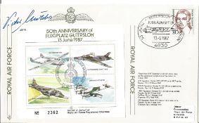 Viktor Molders signed Royal Air Force flown FDC 50TH Anniversary of Flugplatz Gutersloh 13 June 1987