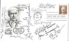 WW2 US fighter aces multiple signed 1971 US FDC. 10 autographs including Gabby Gabreski, R Gayler,
