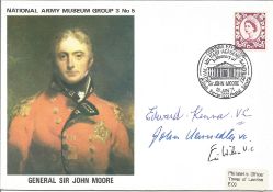 Edward Kenna VC, John Kenneally VC and Eric Wilson VC signed General Sir John Moore, National Army