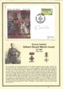 Group Captain Gilbert Stuart Martin Insall VC MC signed 1970 The Victoria Cross, National Army. Good