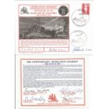 N. R. Nock DSC, L. W. Ball DSM, J. S. Roberts DSM signed Operation Chariot Commemorating the 50th