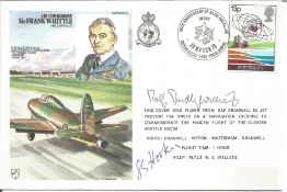 Rolf Dudley Williams, S. S Hooker plus 1 other signed flown Air Commodore Sir Frank Whittle FDC