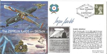Eugen Bentele signed FDC Great War 22 The Zeppelin Raids on Britain 19 January 1915-13 April 1918 PM
