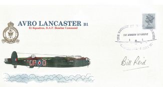 Bill Reid signed Avro Lancaster cover. Good conditon. We combine postage on multiple winning lots