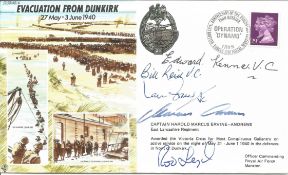 Evacuation From Dunkirk 27th May - 3rd June 1940 signed FDC No 392 of 1000. Flown in SeaKing XZ