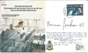 Norman Jackson VC signed 1985 WW2 bomber command series RAF flown cover B3. Good conditon. We