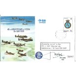 1985 VE Day cover signed Air Cdr J M Pack CBE CO RAF Gibraltar. Military autograph. Good conditon.