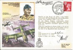 Air Cmdr Allen Mawer, Flt Lt M. F. Reeves, Flt Lt J. H. Webb signed flown Marshall of the RAF The