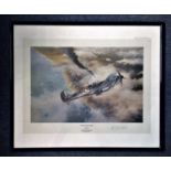 World War Two print 25x21 framed and mounted titled Victory over Dunkirk by the artist Robert Taylor