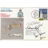 Gen Adolf Galland and 2 others signed No6 Squadron RAF 60 years of Continuous Service 31st January