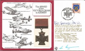 Bill Speakman-Pitts VC signed The Award of the Victoria Cross to Airmen signed FDC date stamp 14th