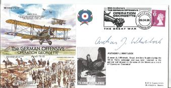 Anthony J Whitlock signed Great War 50 FDC The German Offensive Operation Georgette April 1918 PM